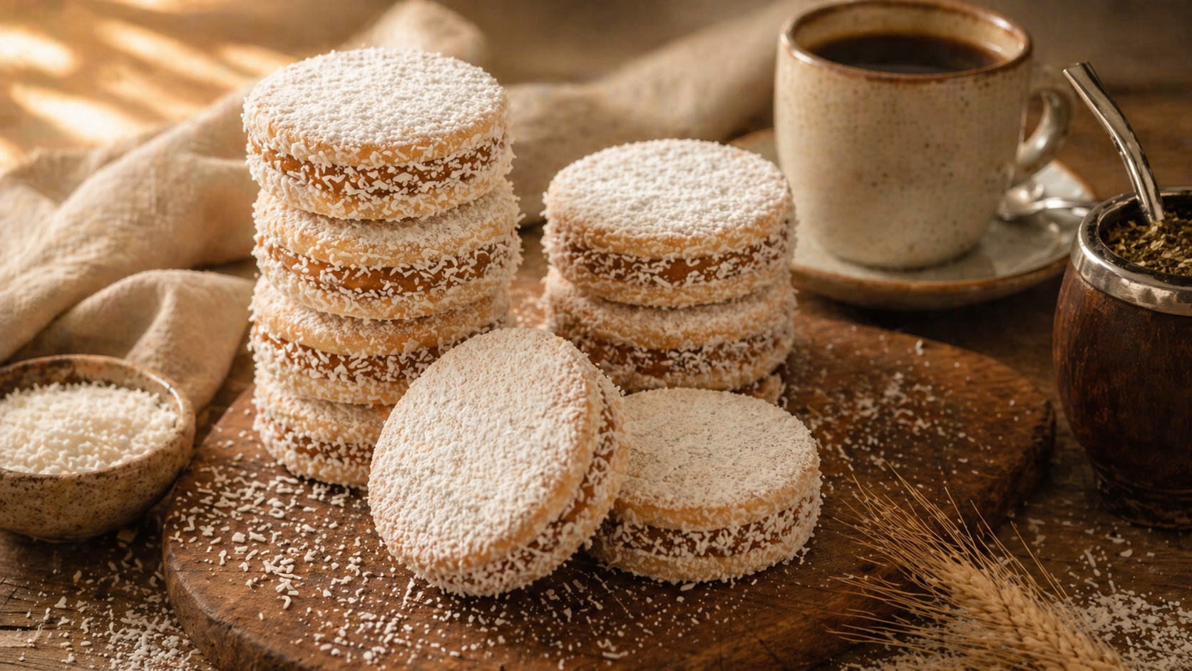 Alfajores rellenos de dulce de leche — dulces artesanales argentinos