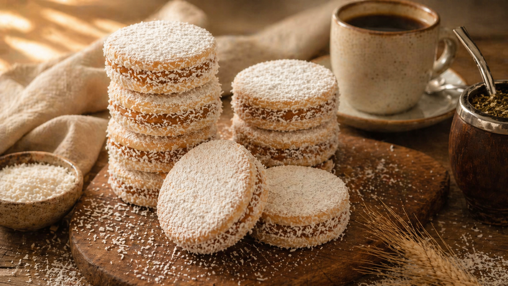 Alfajores rellenos de dulce de leche — dulces artesanales argentinos